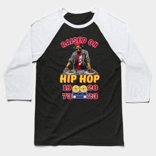 50 Years Hip Hop Vinyl Retro 50th Anniversary Celebration Baseball T-Shirt